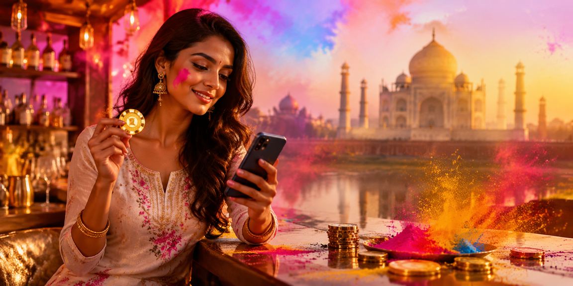 Indian casino chips representing betting credits on online platforms